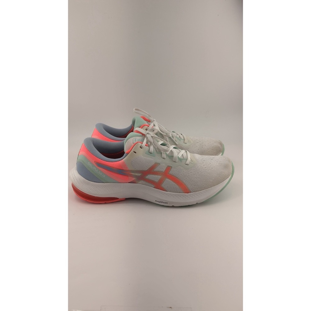 Asics Gel Pulse 13 White Mint & Orange Women's Running Shoes 1012B035 Size9